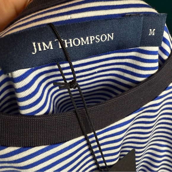 Classic Black and White Striped Men's T-Shirt - Picture 4 of 10